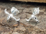 Ohrstecker 32 Stierschädel - Silber