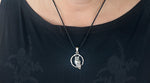 Eule 272 mit Schlangenkette - Silber
