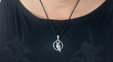 Eule 272 mit Schlangenkette - Silber