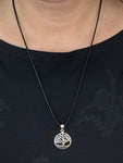 Lebensbaum 85 mit Schlangenkette - Silber