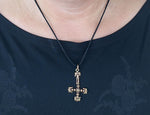 Anhänger 25 Kreuz - Bronze