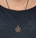 Anhänger 32 Pentagramm - Bronze