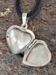 Herz Medaillon 186 mit Schlangenkette - Silber