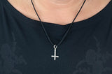 Kreuz 61 mit Schlangenkette - Silber