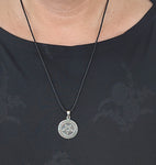 Pentagramm 135 mit Schlangenkette - Silber