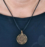 Anhänger 85 Blume des Lebens - Bronze