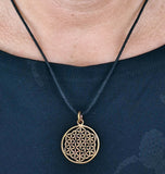 Anhänger 85 Blume des Lebens - Bronze