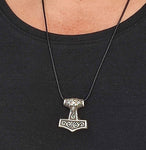 Thorshammer 149 mit Schlangenkette - Silber