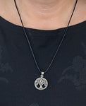 Lebensbaum 167 mit Schlangenkette - Silber