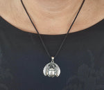 Skarabäus 368 mit Schlangenkette - Silber