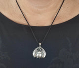 Skarabäus 368 mit Schlangenkette - Silber