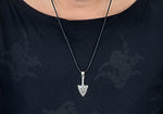 Pfeilspitze 387 mit Korbkette - Silber