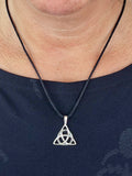Keltenknoten 27 mit Schlangenkette - Silber
