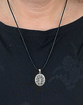 Lebensbaum 102 mit Schlangenkette - Silber