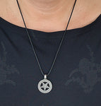 Anhänger 32 Pentagramm - Zinn