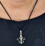 Anhänger 40 A Fleur-de-Lis - Silber