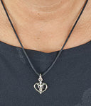 Engel 337 mit Schlangenkette - Silber