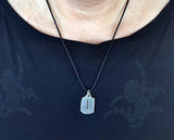 Rune Isa 307 mit Schlangenkette - Silber