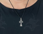 Ankh 32 mit Korbkette - Silber