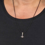 Thorshammer 70 mit Schlangenkette - Silber