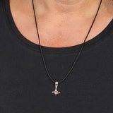 Thorshammer 70 mit Schlangenkette - Silber