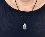 Rune Nauthiz 303 mit Schlangenkette - Silber
