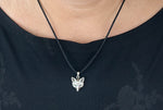 Fuchskopf 356 mit Schlangenkette - Silber