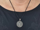 Siegel Luzifers 57 mit Schlangenkette - Silber