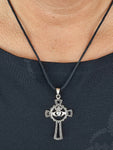 Anhänger 170 Claddagh-Kreuz - Silber