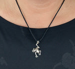Frosch 4 mit Schlangenkette - Silber