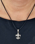 Anhänger 40 Fleur-de-Lis - Silber