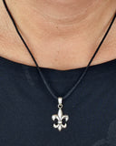 Anhänger 40 Fleur-de-Lis - Silber