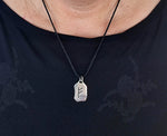 Rune Fehu 299 mit Schlangenkette - Silber