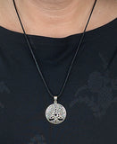 Lebensbaum 401 mit Schlangenkette - Silber