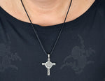 Anhänger 78 Claddagh-Kreuz - Zinn