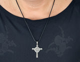 Anhänger 78 Claddagh-Kreuz - Zinn