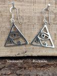 Ohrring 15 Auge des Horus - Silber