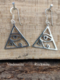 Ohrring 15 Auge des Horus - Silber