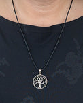 Lebensbaum 249 mit Schlangenkette - Silber