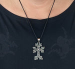 Anhänger 12 Kreuz - Edelstahl