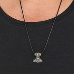 Thorshammer 222 mit Korbkette - Silber