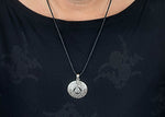 Wotansknoten 216 mit Korbkette - Silber