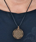 Anhänger 86 Blume des Lebens - Bronze