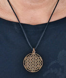 Anhänger 86 Blume des Lebens - Bronze