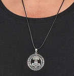Thorshammer 224 mit Korbkette - Silber