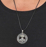 Thorshammer 224 mit Korbkette - Silber