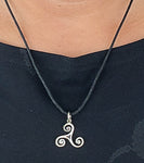 Triskele 162 mit Schlangenkette - Silber
