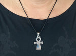 Ankh 10 mit Panzerkette - Edelstahl