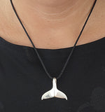 Walflosse 182 mit Schlangenkette - Silber