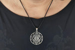 Sri Yantra 131 mit Schlangenkette - Silber